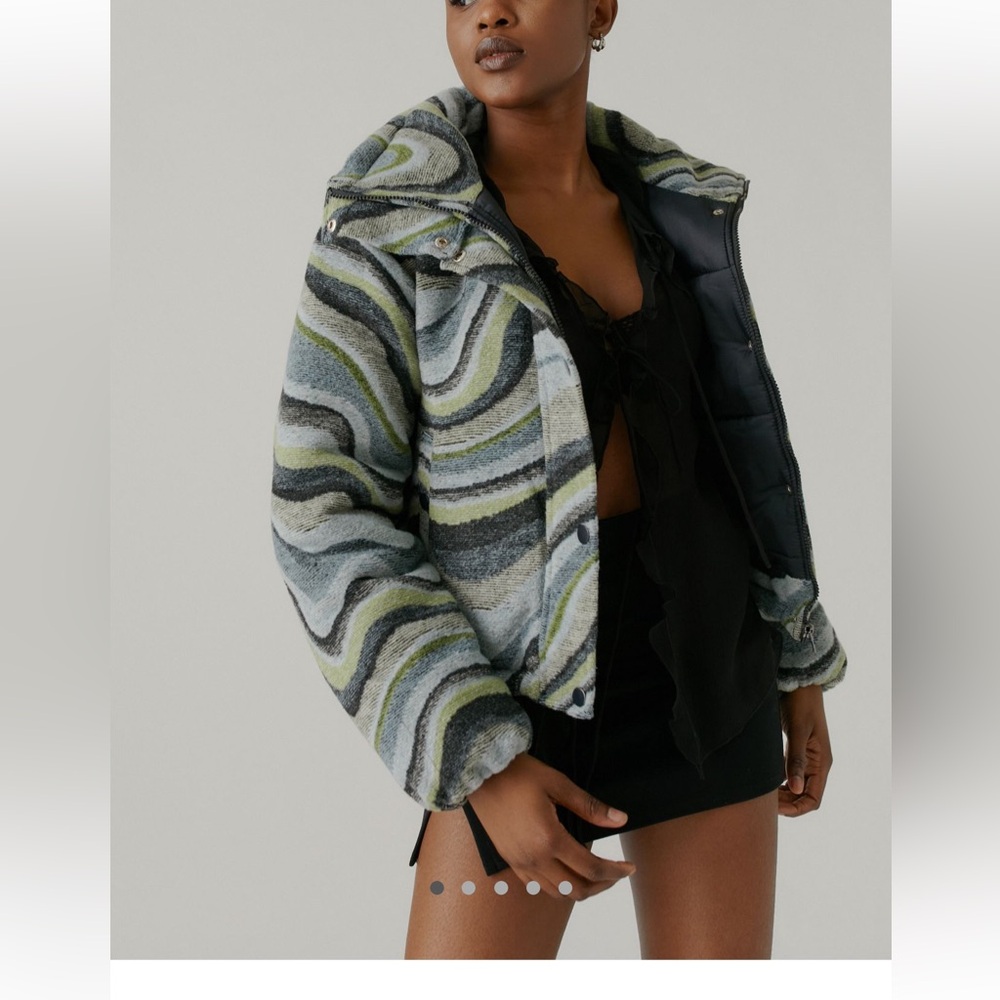 BDG Isla Wool Puffer Jacket